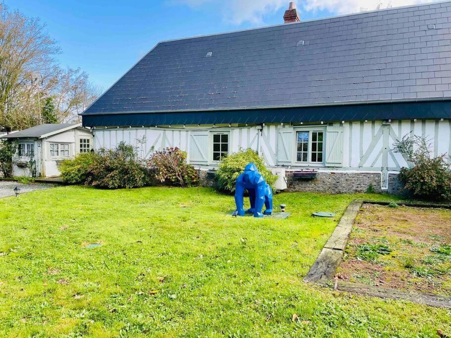 Longere Avec Piscine Prive A 35 Min De Deauville Le Mesnil-Saint-Jean Luaran gambar